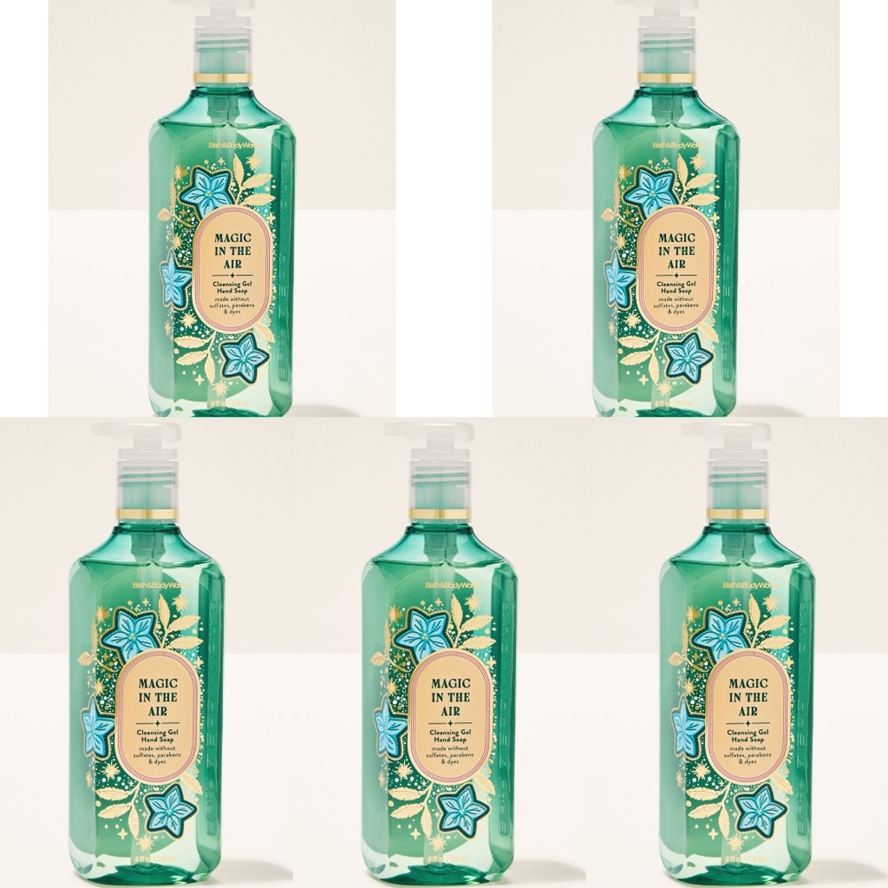 Bath & Body Works Magic in the Air Cleansing Gel Hand Soap Set of 5 NEW Rare